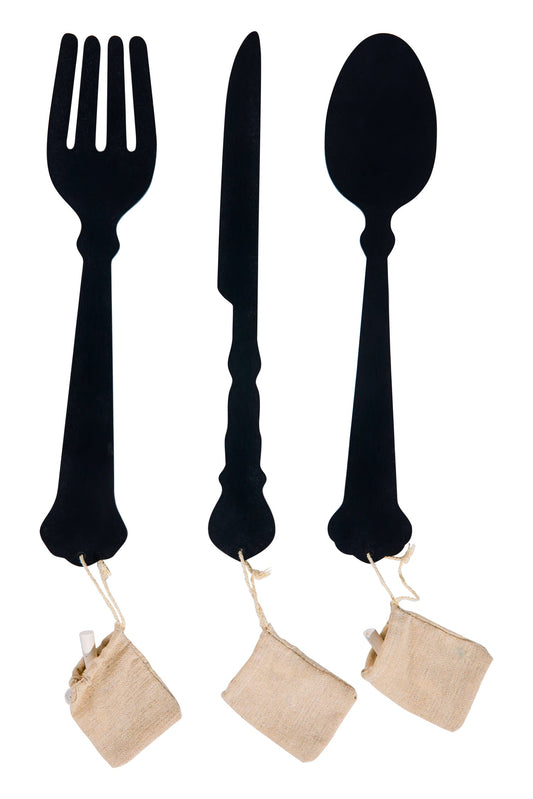 Lavagna - Forchetta Decoro Media con Gessetto