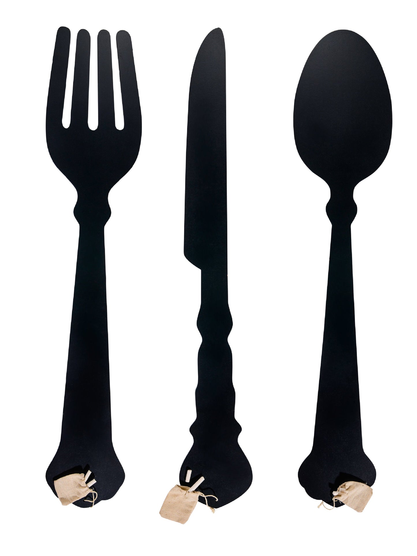 Lavagna - Set 3 Posate Magnum Decor con Gessetto