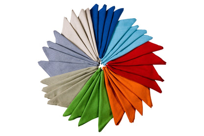 Mai Senza - Set 4 Tovaglioli Azzurro