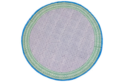 Vinaigrette - Tovaglia Rotonda Verde Blu Diam.180
