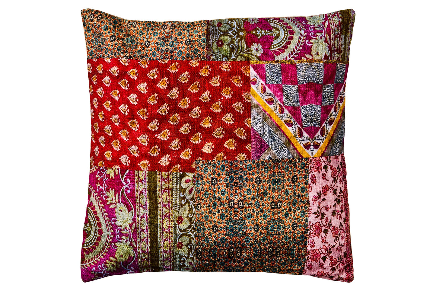 Frida - Cuscino Stampa Patch Tonalita Rosata Con Interno