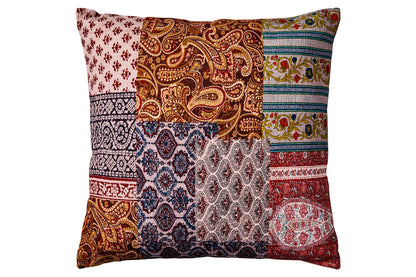 Frida - Cuscino Stampa Patch Tonalita Marrone Con Interno