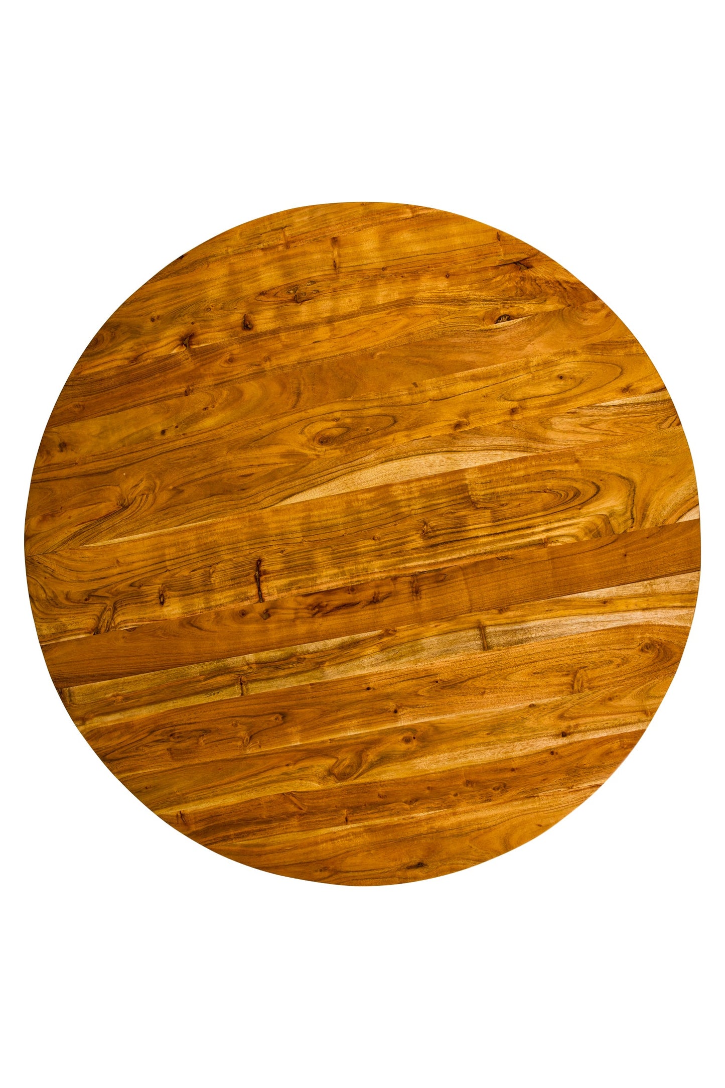 Legnaia - Tavolo Tondo in Legno di Acacia e Ferro