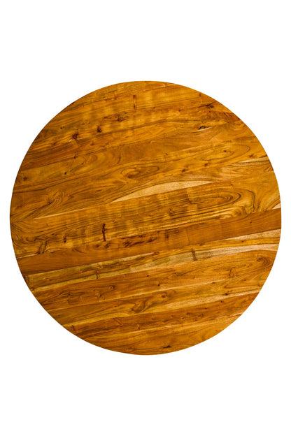 Legnaia - Tavolo Tondo in Legno di Acacia e Ferro