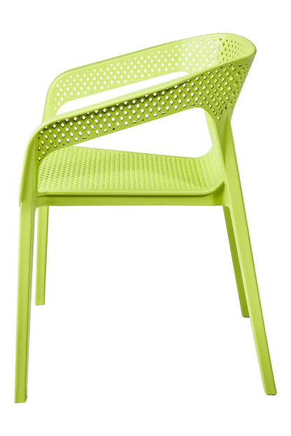 Pitone - Sedia Impilabile in PP Verde
