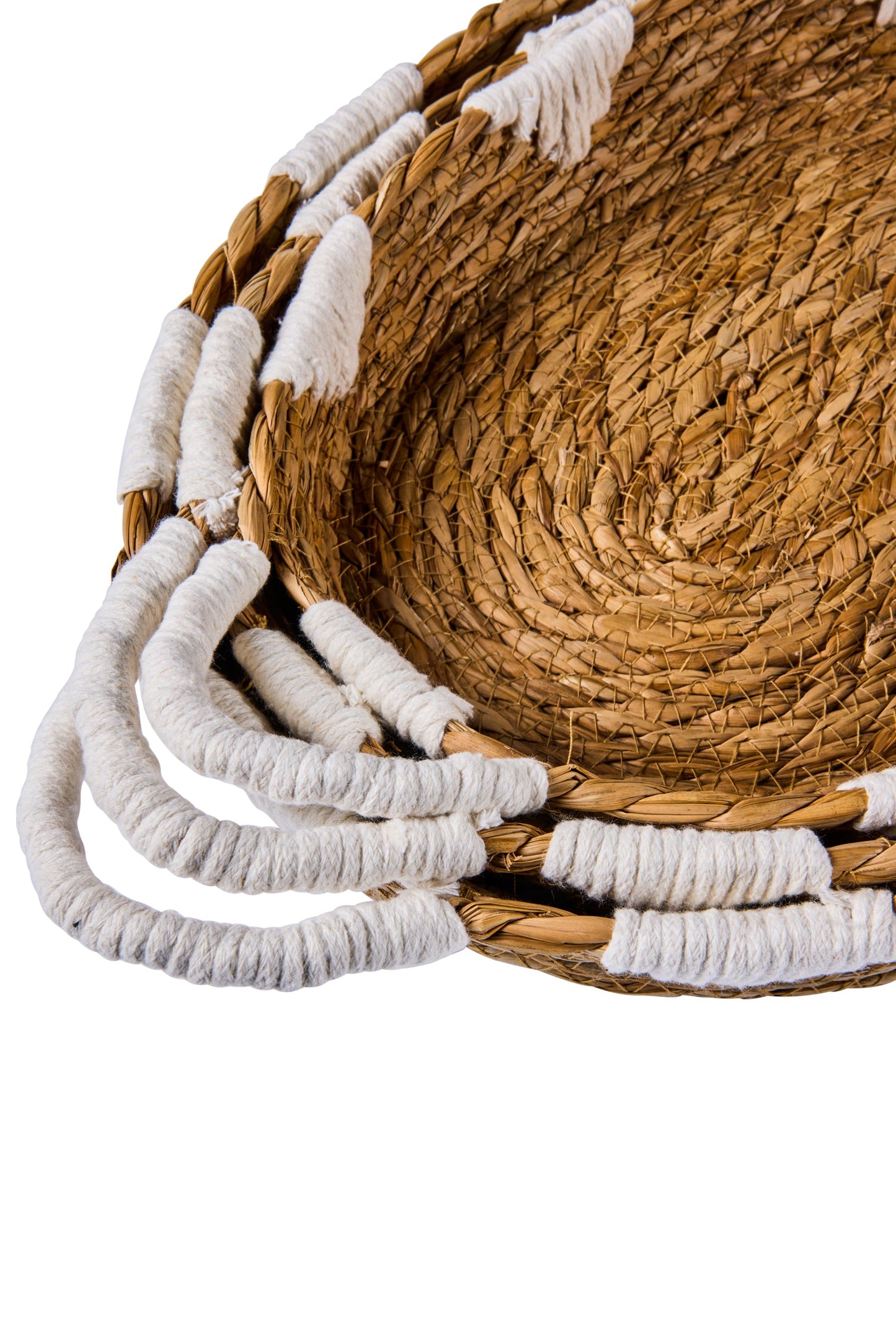 Boho Chic - Ceste Vassoi Ovali Con Manici Porta Pyrex