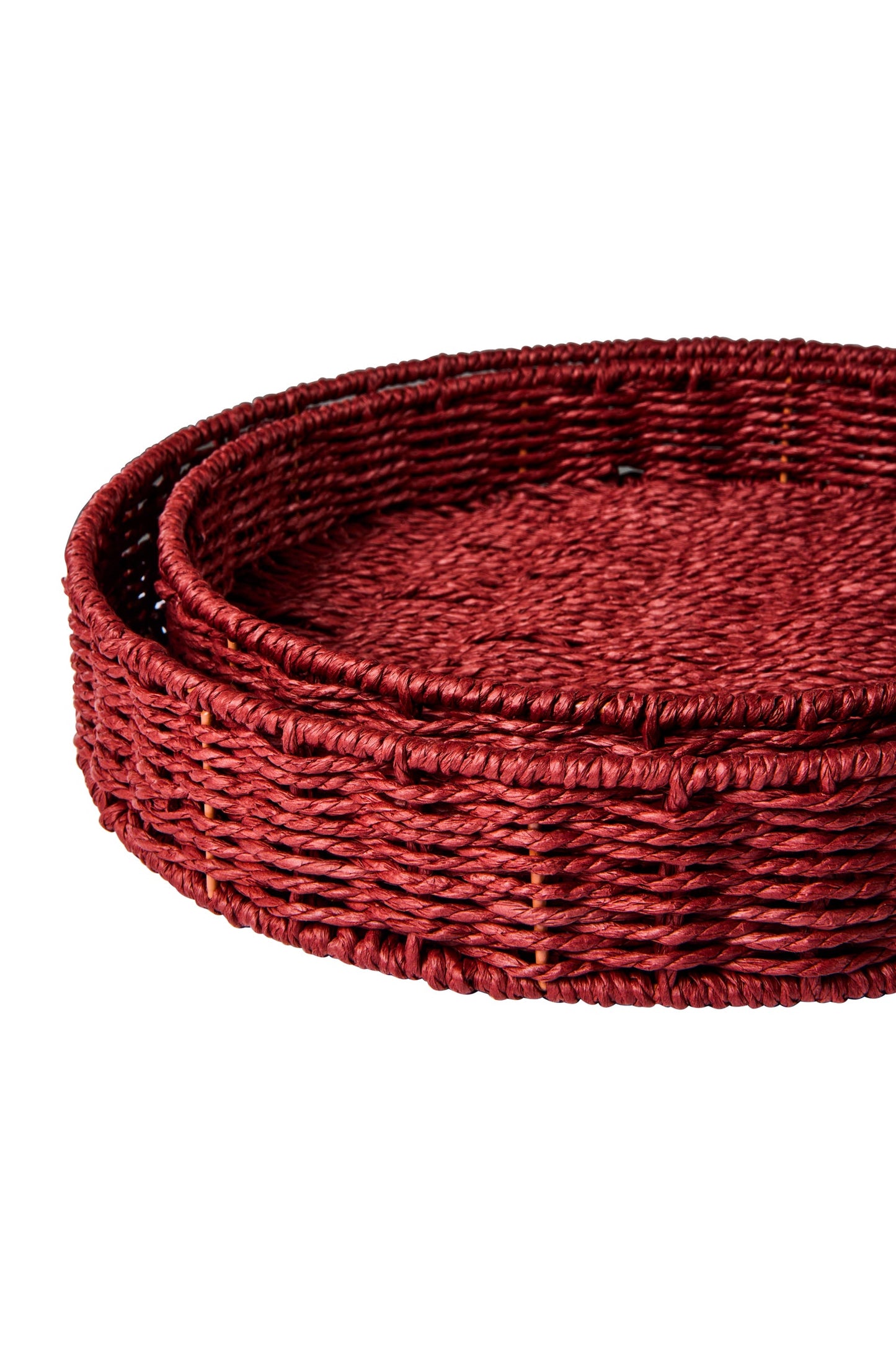 Gourmet - Ceste Vassoio Tondo Borgogna Set 1/2