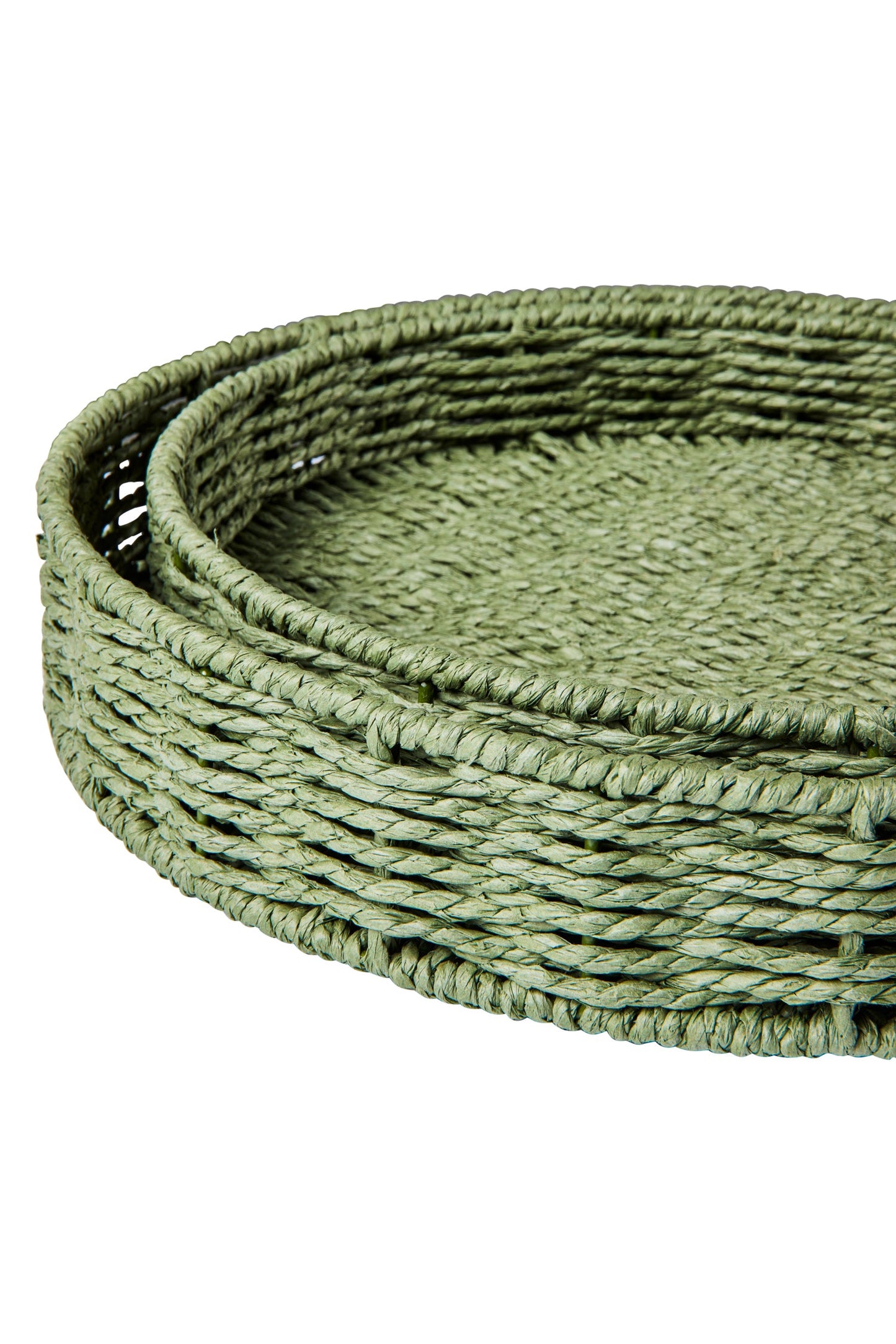 Gourmet - Ceste Vassoio Tondo Verde Set 1/2