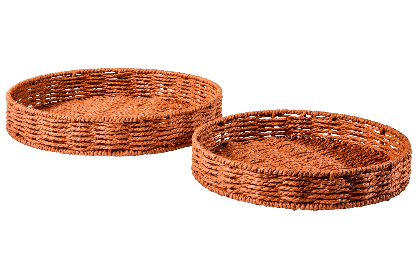 Gourmet - Ceste Vassoio Tondo Arancio Set 1/2