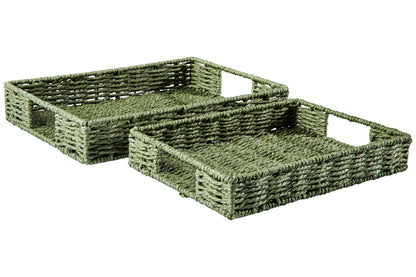 Gourmet - Cesto Vassoio Rettangolare Verde Set 1/2