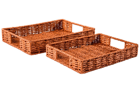 Gourmet - Cesto Vassoio Rettangolare Arancio Set 1/2