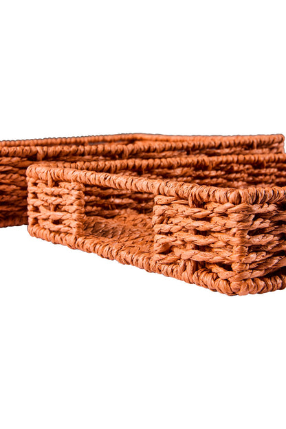 Gourmet - Cesto Vassoio Rettangolare Arancio Set 1/2