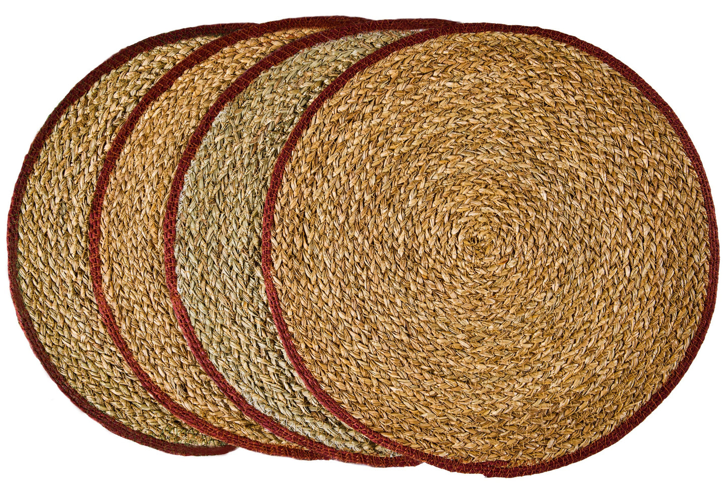 Gourmet - Tondo Tondo Naturale Bordato Bordeaux Set 1/4