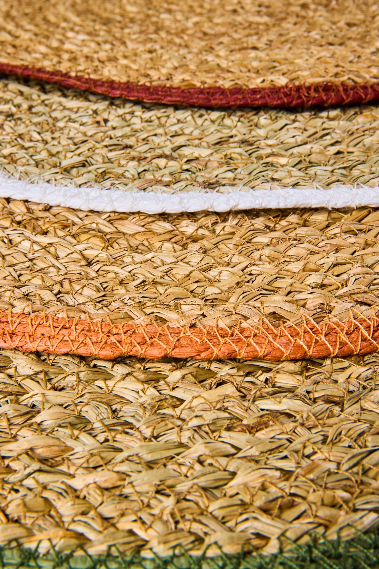 Gourmet - Tondo Tondo Naturale Bordato Arancio Set 1/4