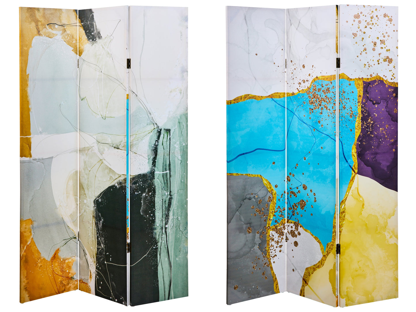 Paravento - Tela Marmo Multi Colori 3 Ante