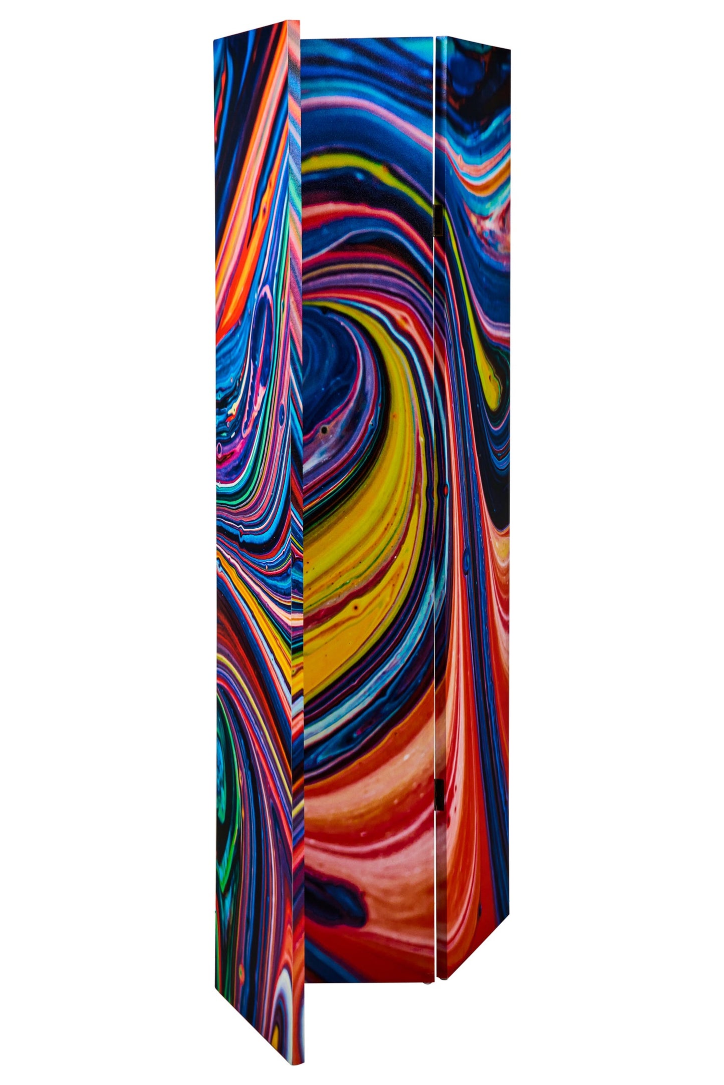 Paravento - Colori Psichedelici Fronte Retro 3 Ante