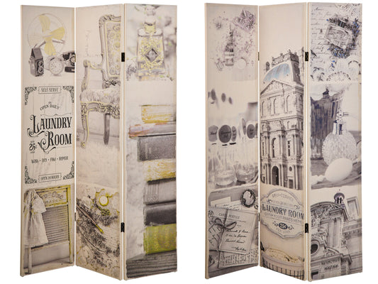 Paravento - Lavanderia 3 Ante Biancheria