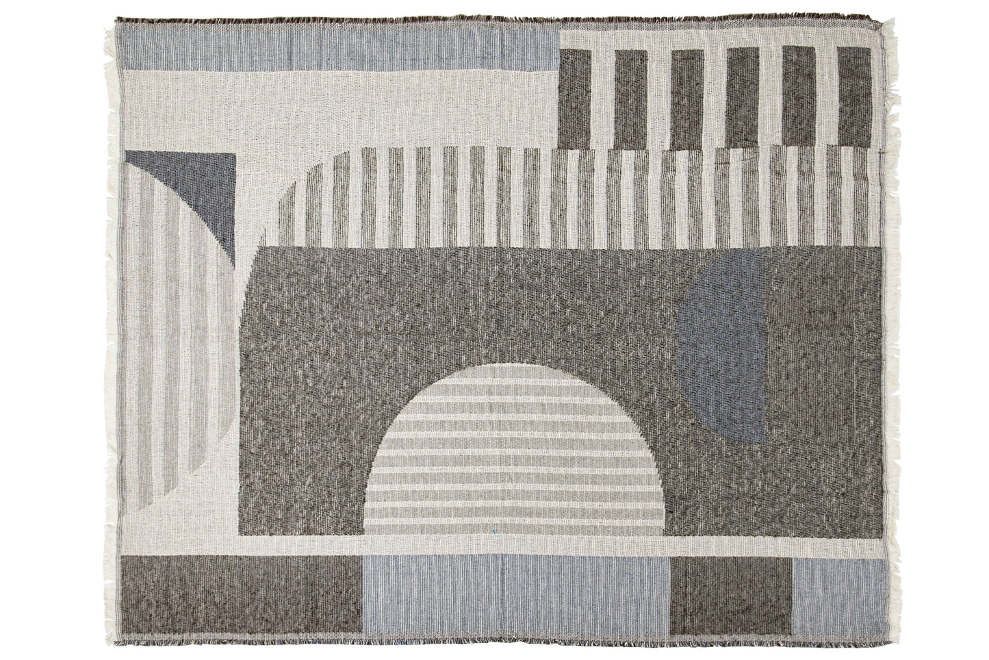 Geometrico - Coperta Tonalita Grigia 130X170