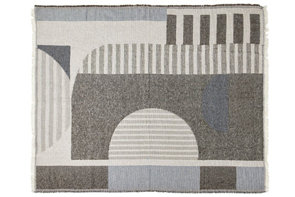 Geometrico - Coperta Tonalita Grigia 130X170