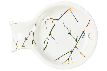 Cucina - Poggiacucchiaio Bianco Ramage Oro