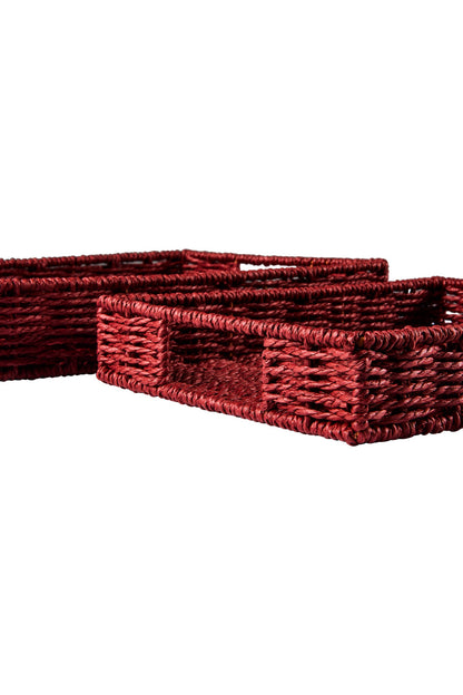 Gourmet - Cesto Vassoio Rettangolare Bordeaux Set 1/2