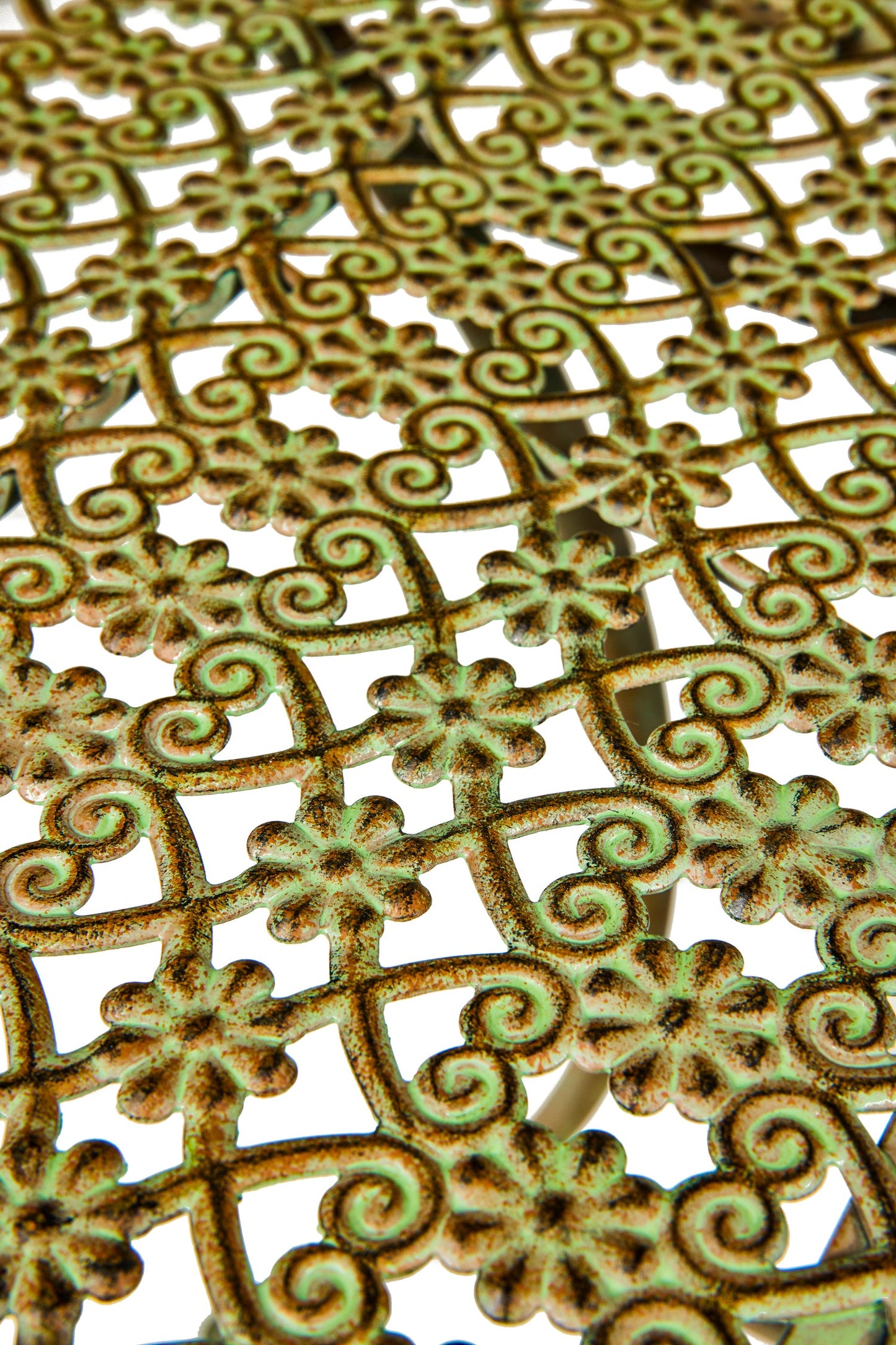 Iron Line - Tavolo da Esterno in Ferro Verde