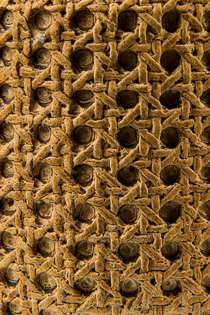 Cemento Vimini - Vaso Disegno Paglia Vienna Misura 14X12