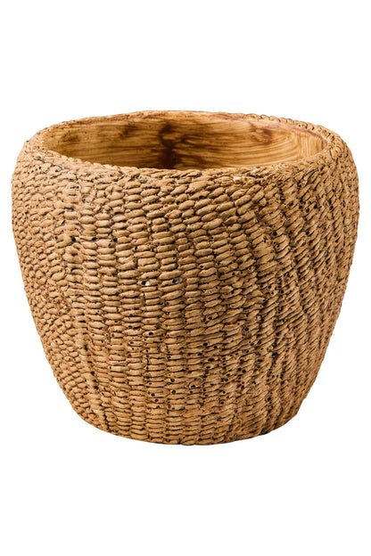 Cemento Vimini - Vaso Disegno Sea Grass Misura Large