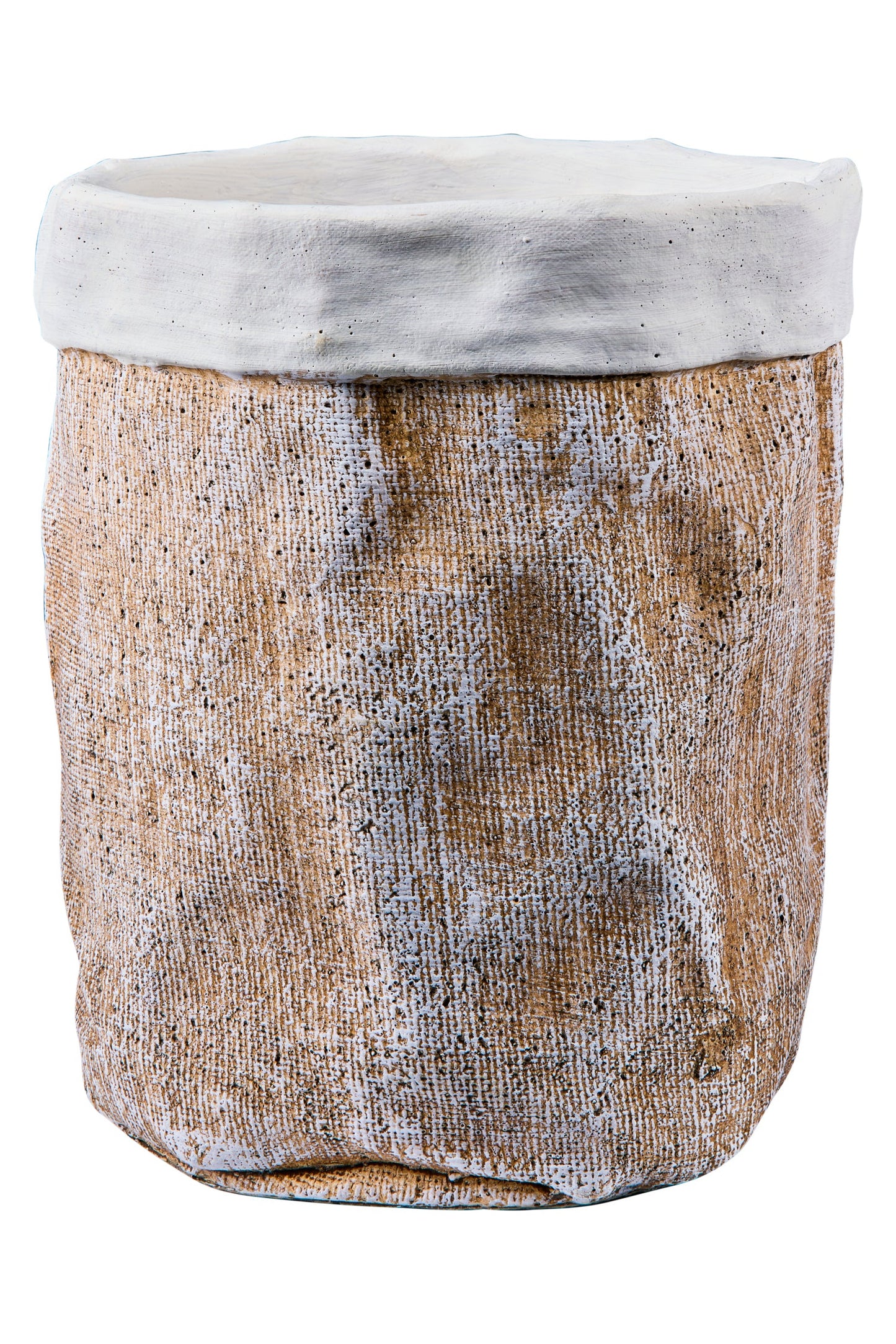 Cemento Vimini - Vaso Disegno Balla Juta Misura Extra Large