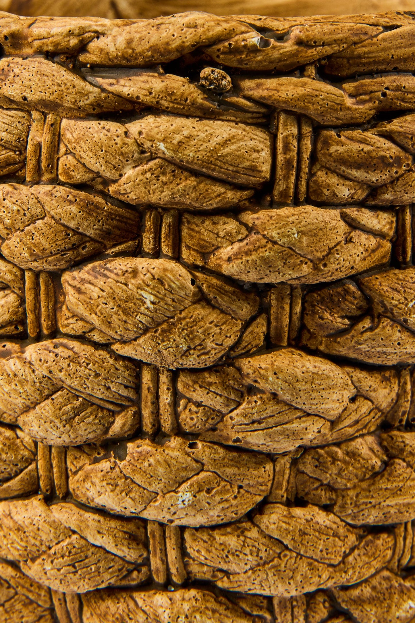 Cemento - Vaso in Cemento Trama Corda 10cm