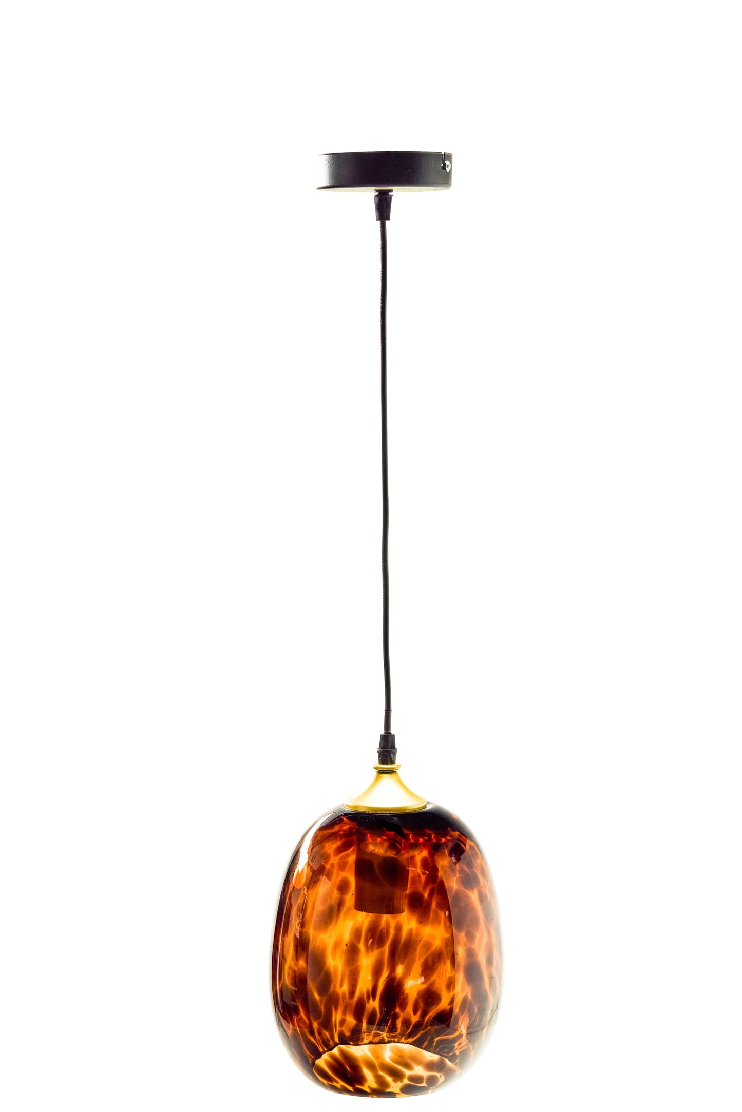 Vetro - Lampadario Forma Uovo Maculato