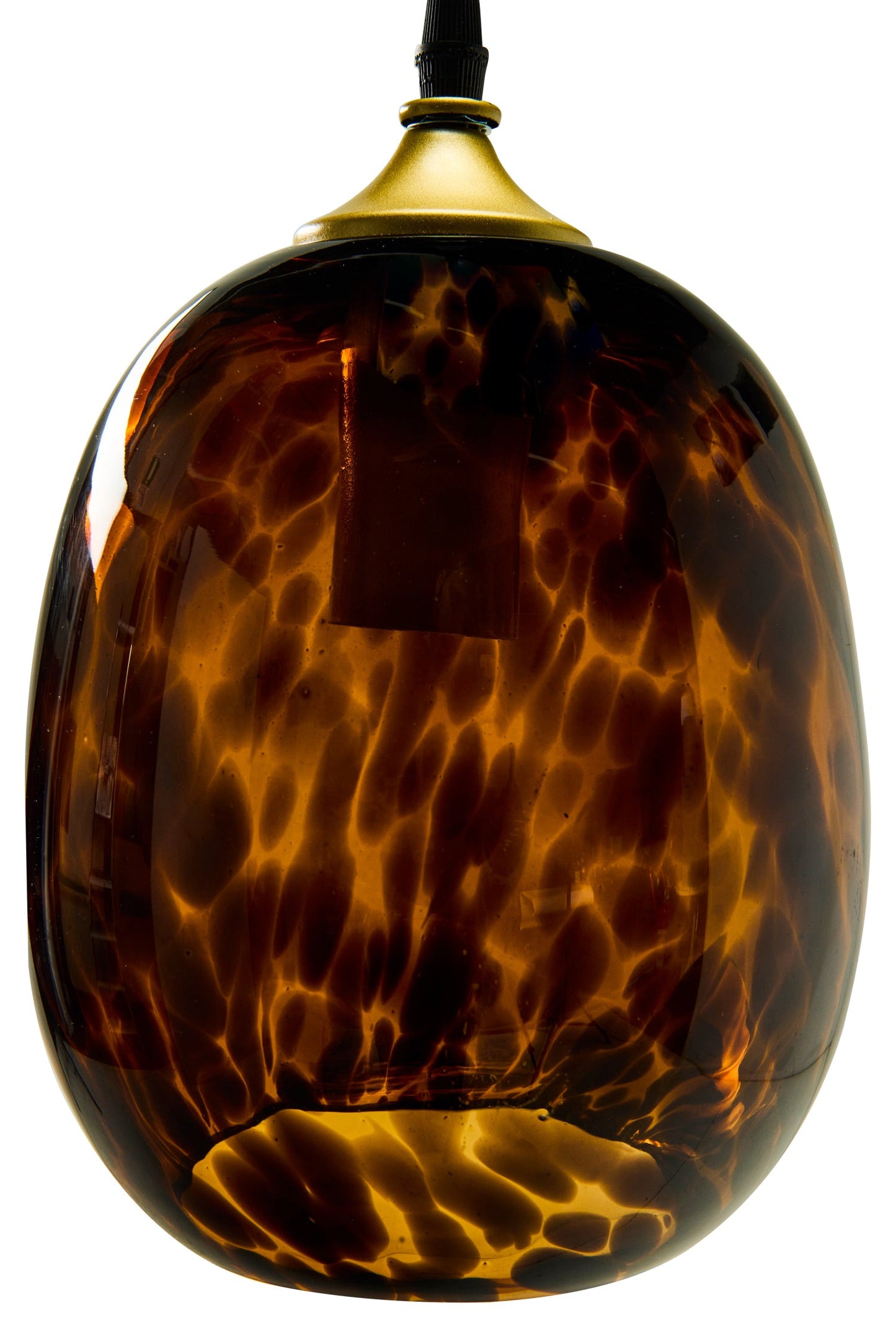 Vetro - Lampadario Forma Uovo Maculato