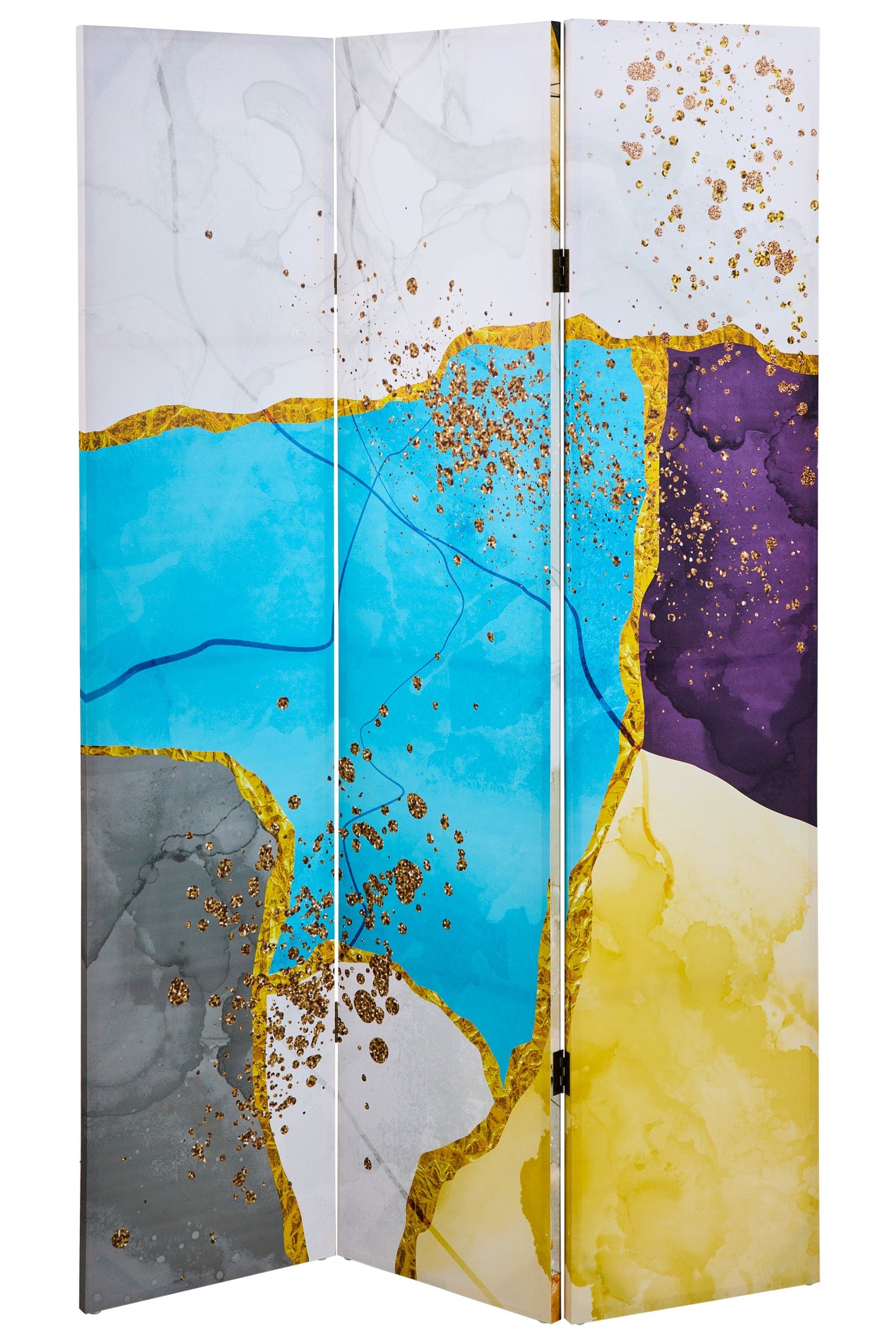 Paravento - Tela Marmo Multi Colori 3 Ante