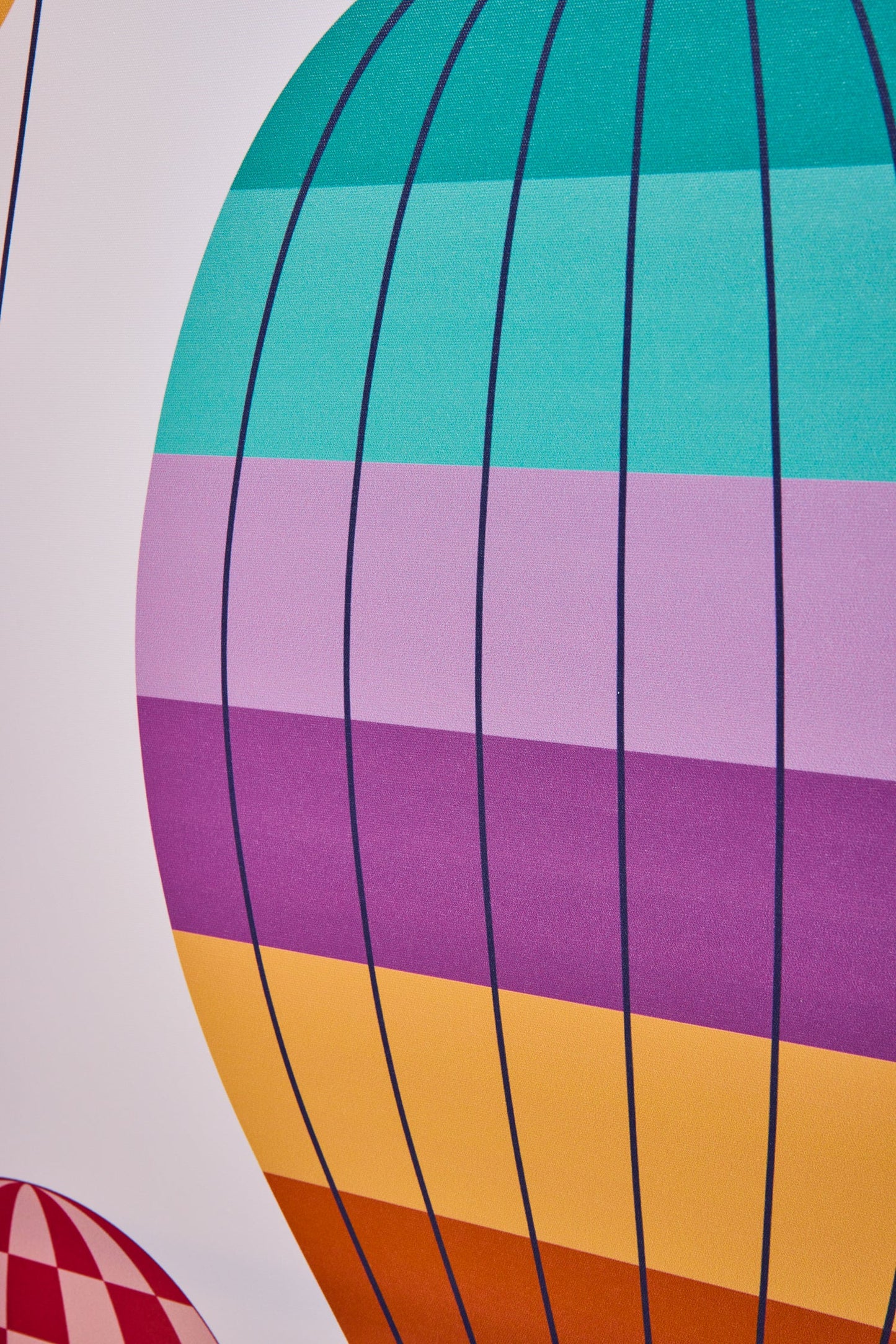 Paravento - Mongolfiere Paraide Fronte Retro 3 Ante Tela