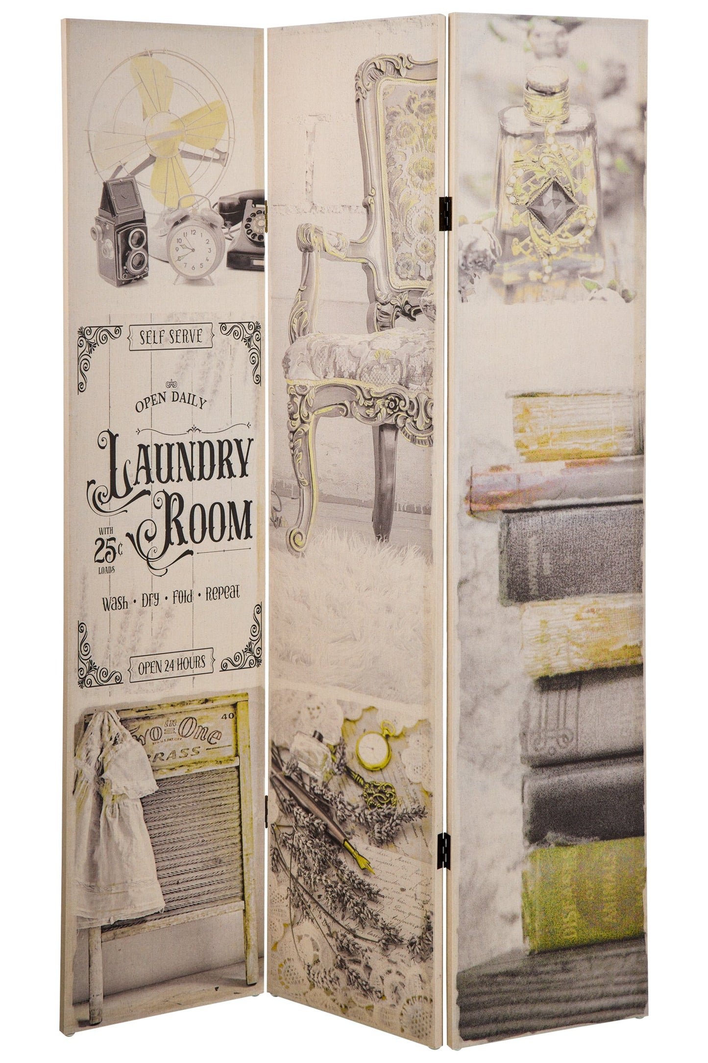 Paravento - Lavanderia 3 Ante Biancheria