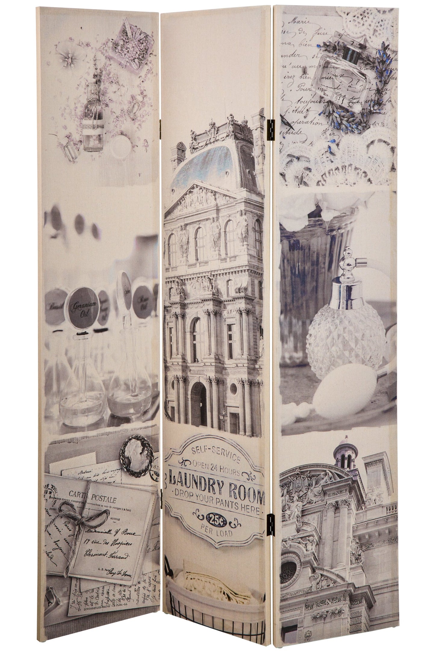 Paravento - Lavanderia 3 Ante Biancheria