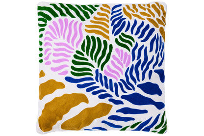 Ricamo - Cuscino Brushstroke Leaves