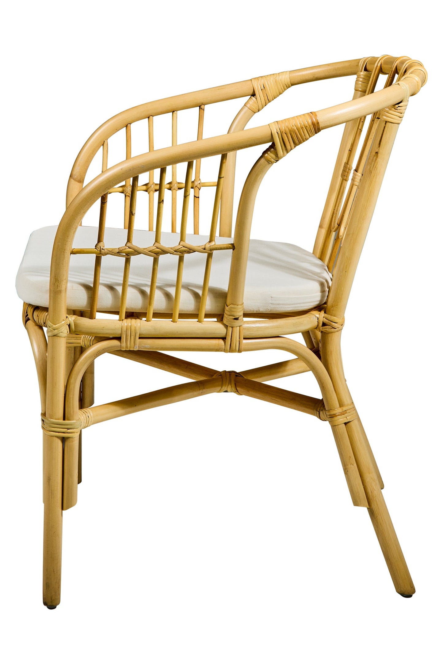 Barbados - Poltroncina da Esterno in Rattan con Cuscino