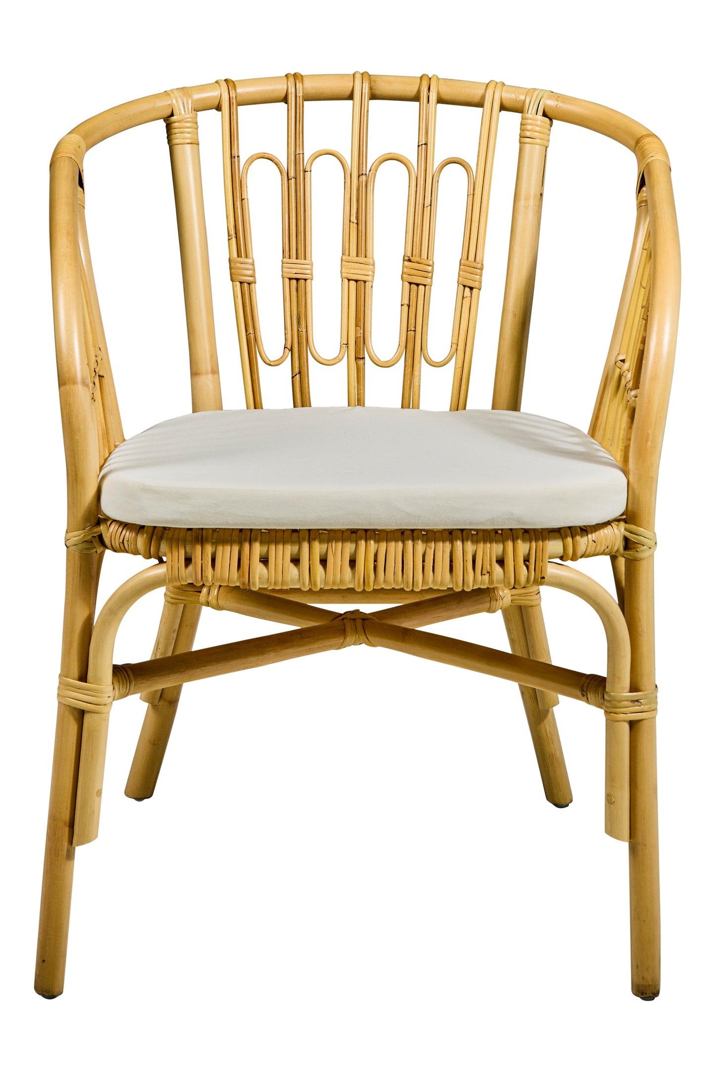 Barbados - Poltroncina da Esterno in Rattan con Cuscino