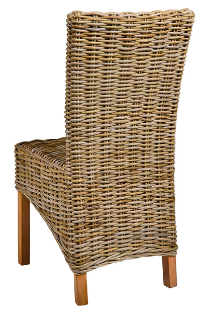 Dominica - Sedia da Esterno in Rattan senza Cuscino