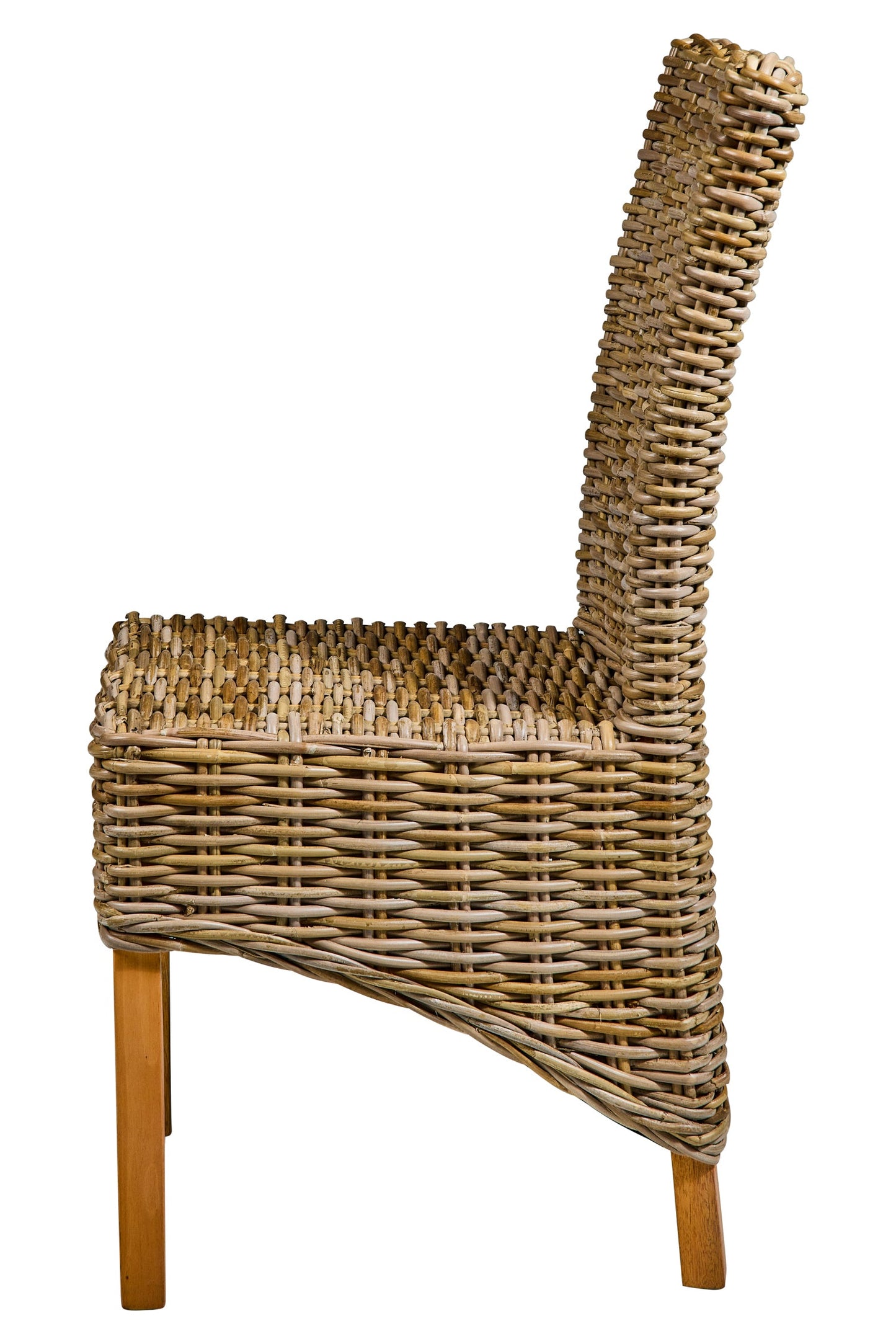 Dominica - Sedia da Esterno in Rattan senza Cuscino