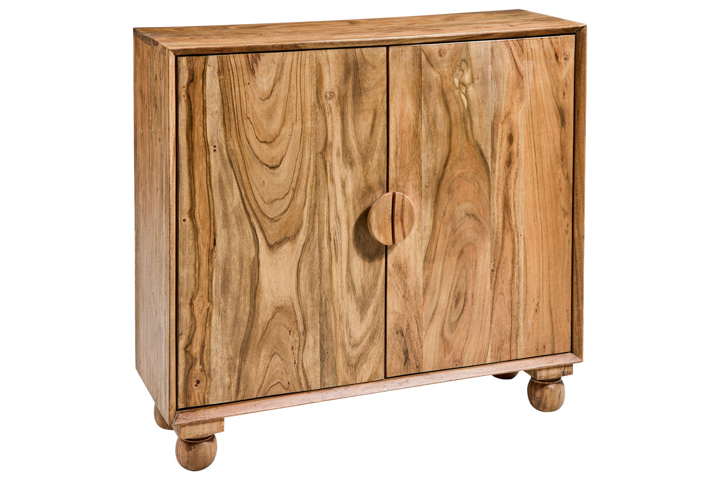 Rockler - Mobiletto in Legno di Acacia 2 Ante