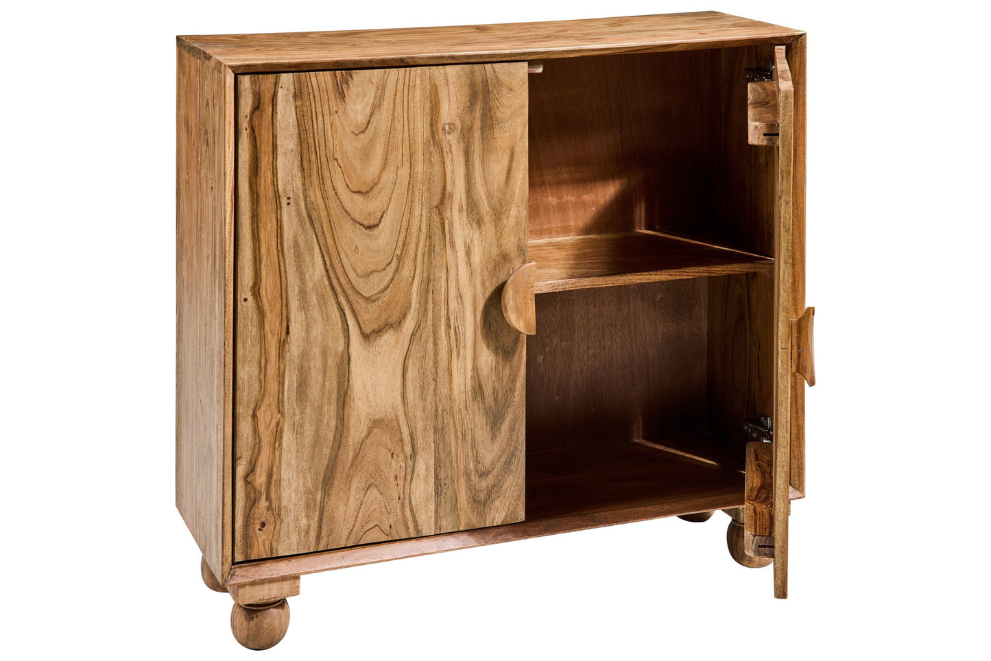 Rockler - Mobiletto in Legno di Acacia 2 Ante