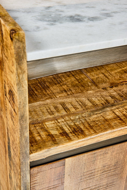 Les Bains Douches - Mobiletto 2 Ante Con Marmo