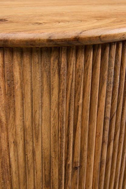 Caribe - Tavolino Rotondo Alto Con Decorazioni