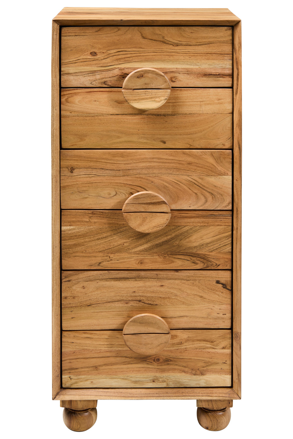 Rockler - Cassettiera in Legno di Acacia 6 Cassetti