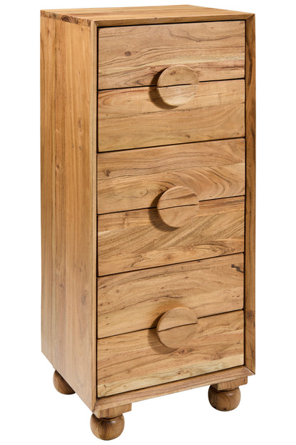 Rockler - Cassettiera in Legno di Acacia 6 Cassetti