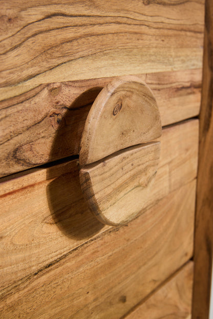 Rockler - Cassettiera in Legno di Acacia 6 Cassetti