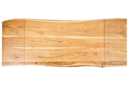 Tree - Tavolo Pranzo In Legno E Gambe Nere 140 - Con Prolunghe