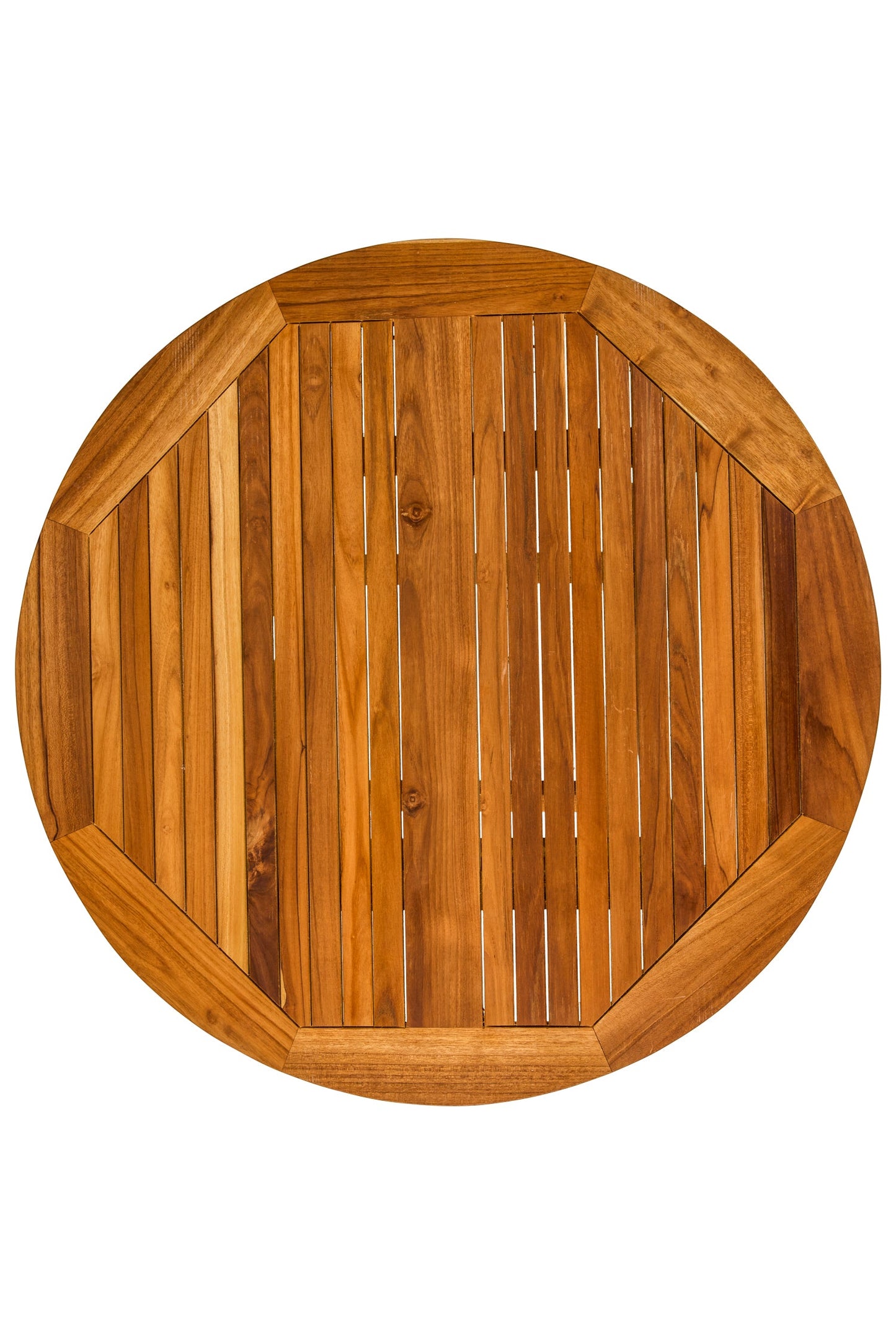 Cabrera - Tavolo Rotondo Pieghevole in Teak Marrone